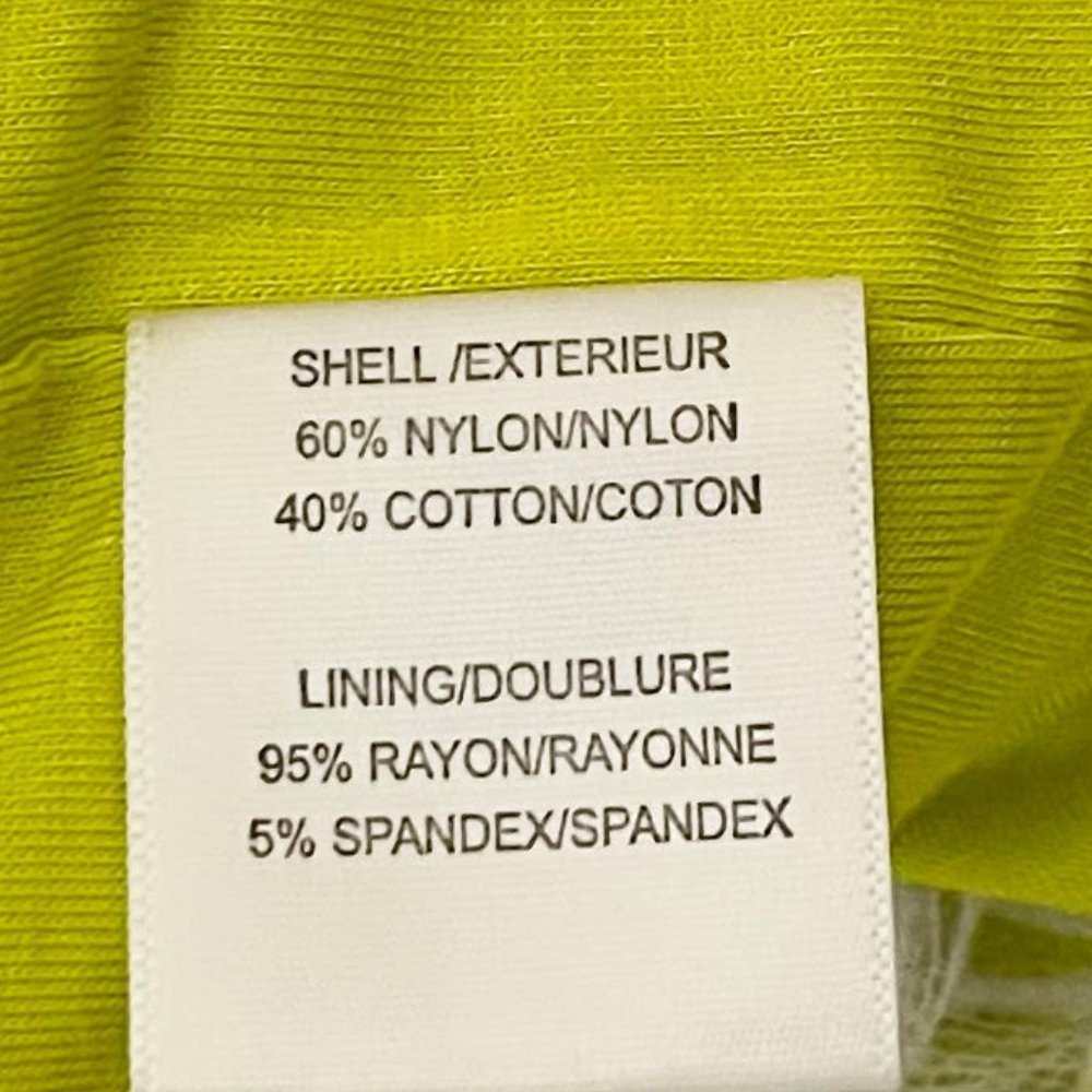 Bell Badgley Mischka Size 12 Pea Green Floral Mesh Sleeveless Crewneck Dress - Picture 7 of 8